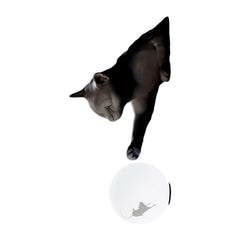 Applique murale Maoo en verre, noir et blanc satiné, Ø 12 cm