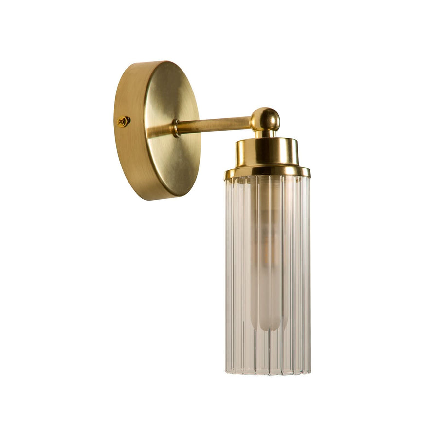 Applique murale Imperial en verre, laiton, hauteur 22 cm, IP44