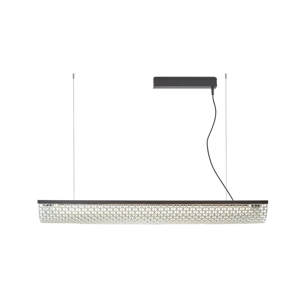 Suspension d'extérieur LED Nans Balis S/140 en aluminium, beige, hauteur 13 cm, IP54