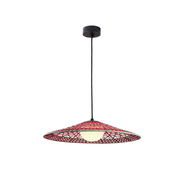 Suspension d'extérieur LED Nans Balis S/55, rouge, Ø 55 cm, IP54