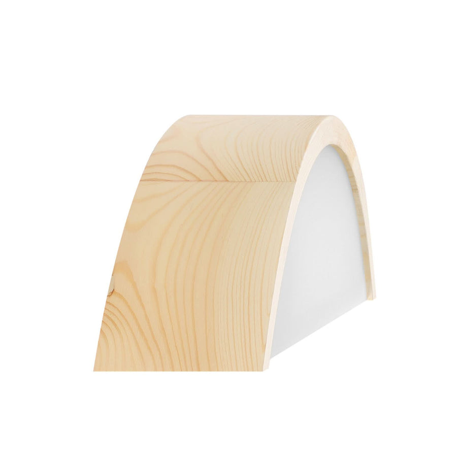 Applique murale Cleo D1DR410 en bois, blanc, hauteur 8 cm