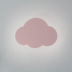 Applique murale Cloud en acier, rose, 2 lumières, hauteur 27 cm