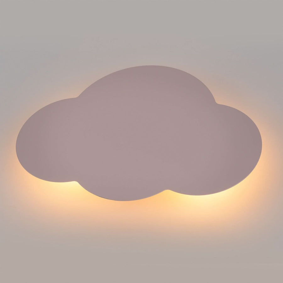 Applique murale Cloud en acier, rose, 2 lumières, hauteur 27 cm