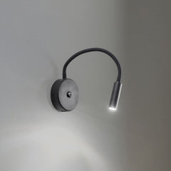 Applique murale Lagos USB en acier, noir, hauteur 27 cm