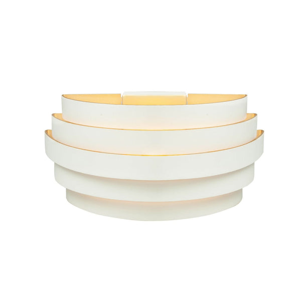 Applique murale Scudo en aluminium, blanc, hauteur 12,5 cm