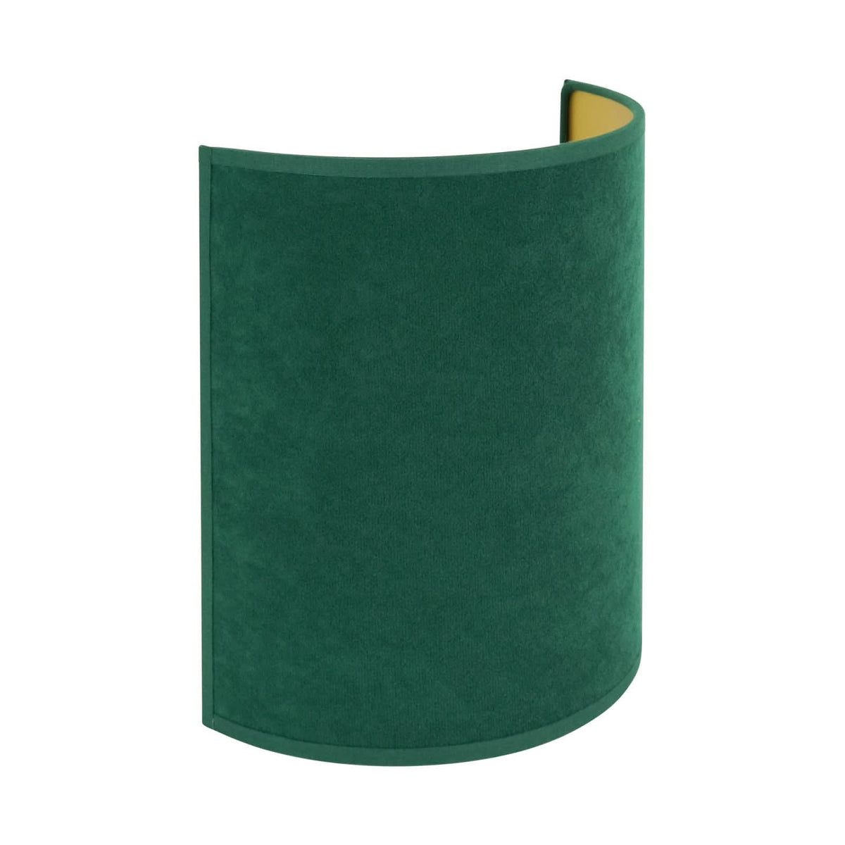Applique murale Semi Circle en velours, vert foncé, hauteur 24 cm
