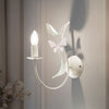 Applique murale Summer en acier, blanc, hauteur 35 cm