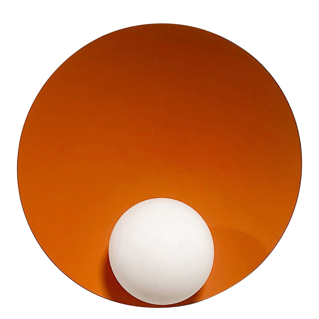 Applique murale Aphrodite en métal, orange et blanc, Ø 33 cm
