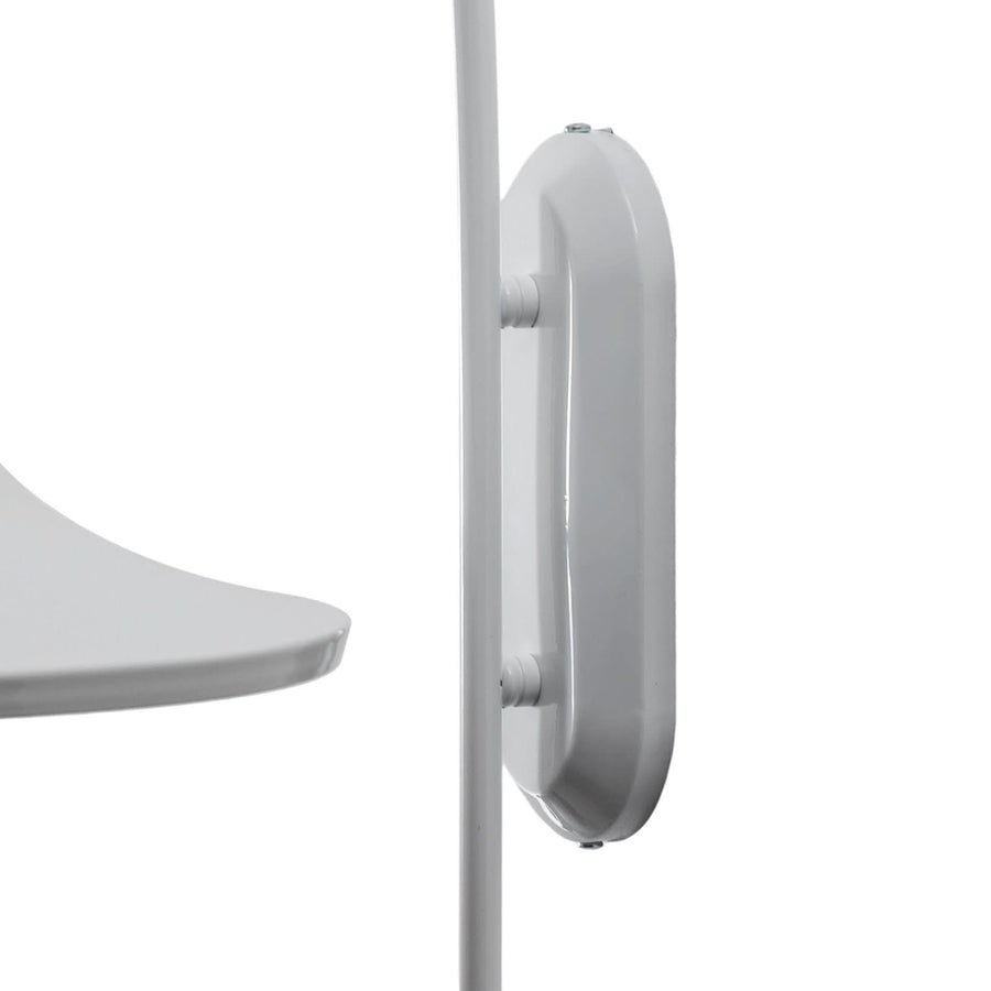 Applique murale Enjolino en métal, blanc, hauteur 48 cm