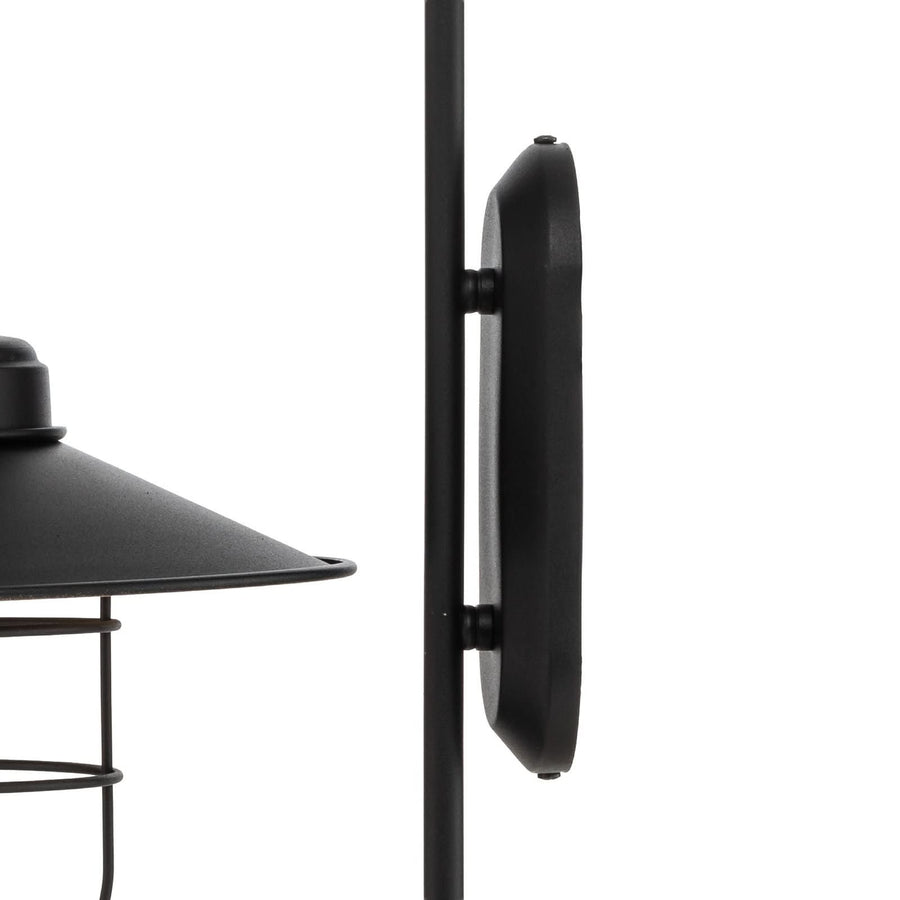 Applique murale Gadi en métal, noir, hauteur 48 cm