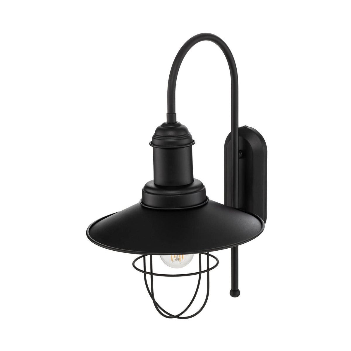 Applique murale Gadi en métal, noir, hauteur 48 cm