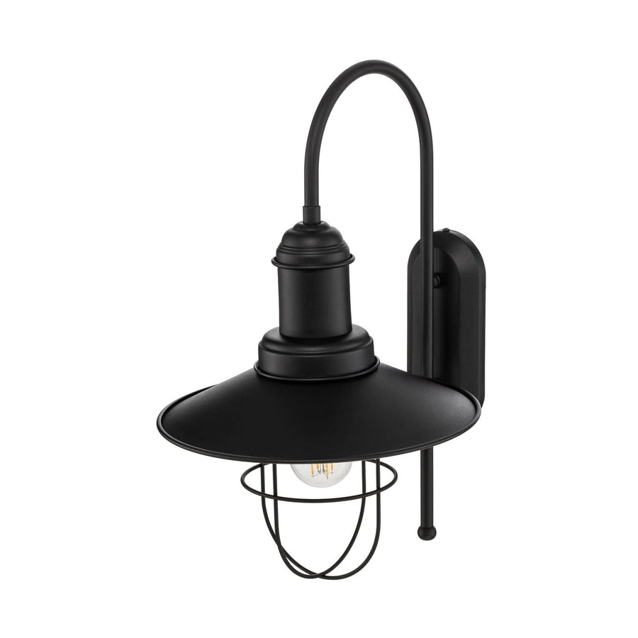 Applique murale Gadi en métal, noir, hauteur 48 cm