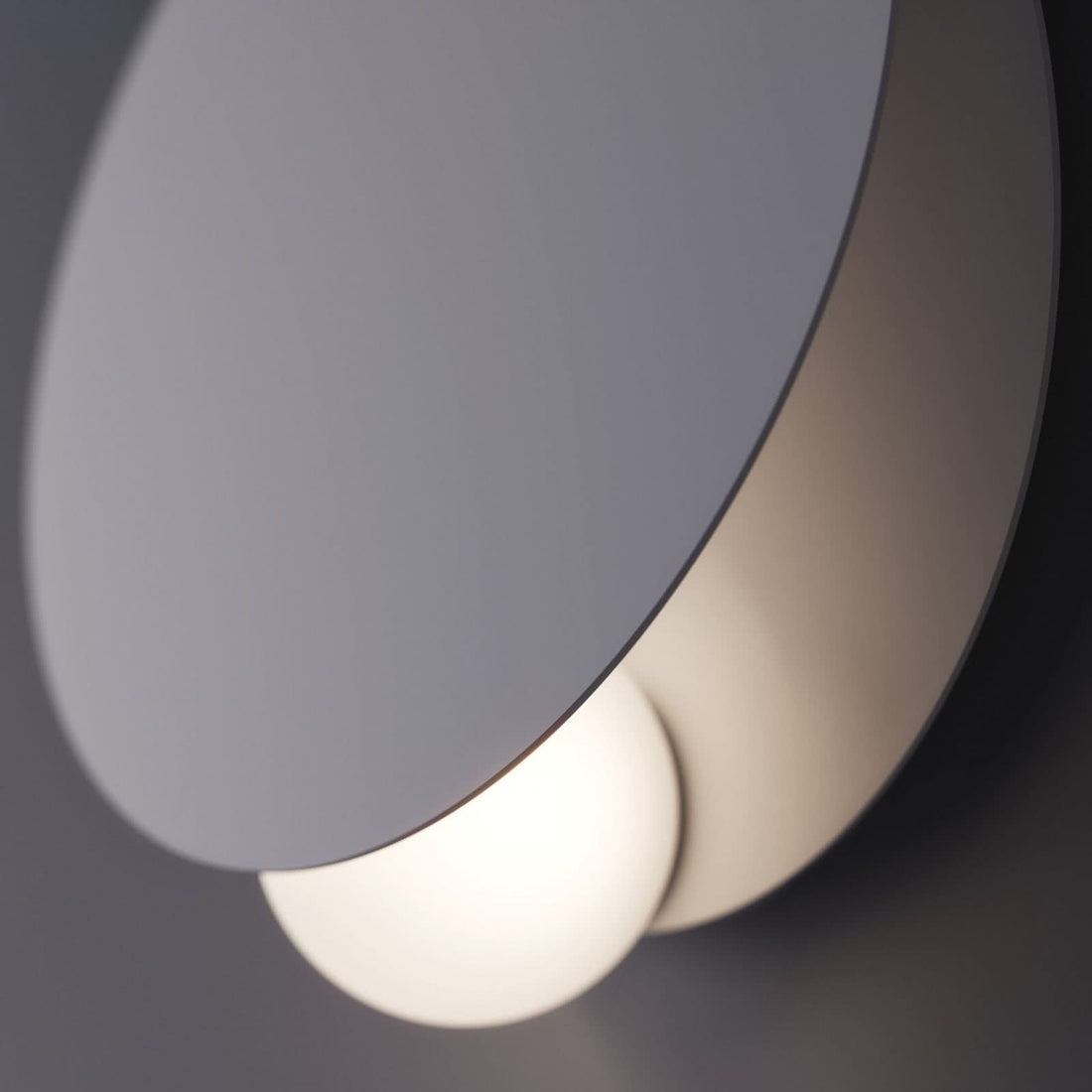 Applique murale LED Akoya en verre, blanc, Ø 30 cm
