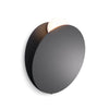 Applique murale LED Akoya en verre, anthracite, Ø 30 cm