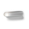 Applique murale Comet en verre, blanc, hauteur 9,7 cm