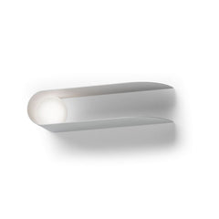 Applique murale Comet en verre, blanc, hauteur 9,7 cm
