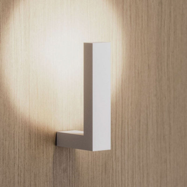 Applique murale LED Lancetta en aluminium, blanc, hauteur 18,5 cm