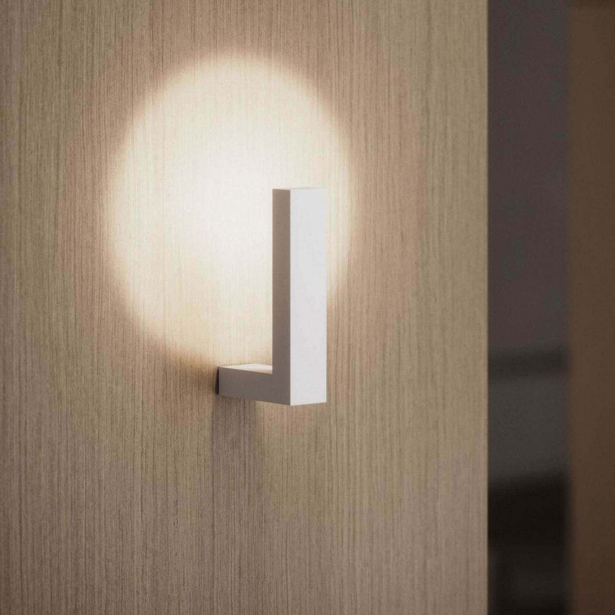 Applique murale LED Lancetta en aluminium, blanc, hauteur 18,5 cm