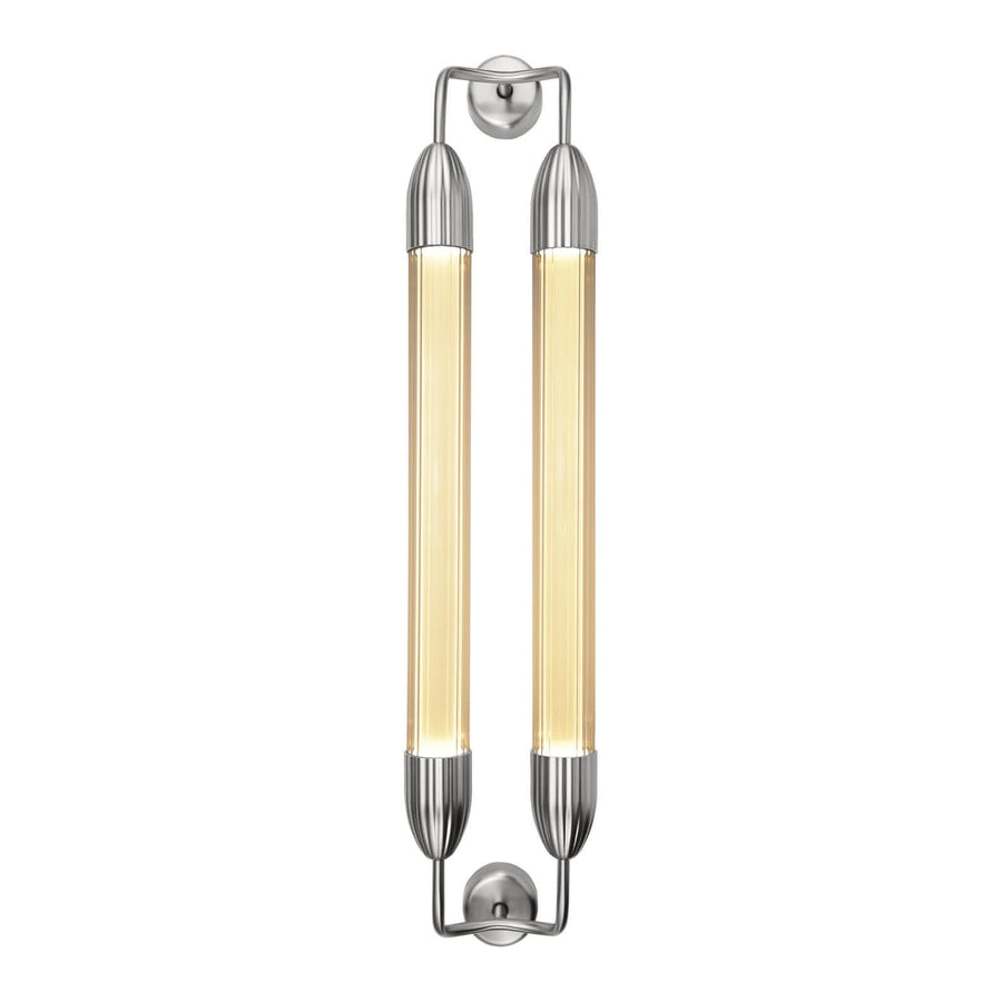 Applique murale Lemon Squeeze en verre, blanc, 2 lumières, 15 W, longueur 94 cm