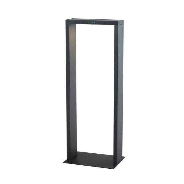 Lampe solaire d'extérieur LED Axis Maxi en aluminium, anthracite, hauteur 65 cm, IP65