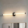 Applique murale LED Melisa en verre, noir, hauteur 9,4 cm, IP44