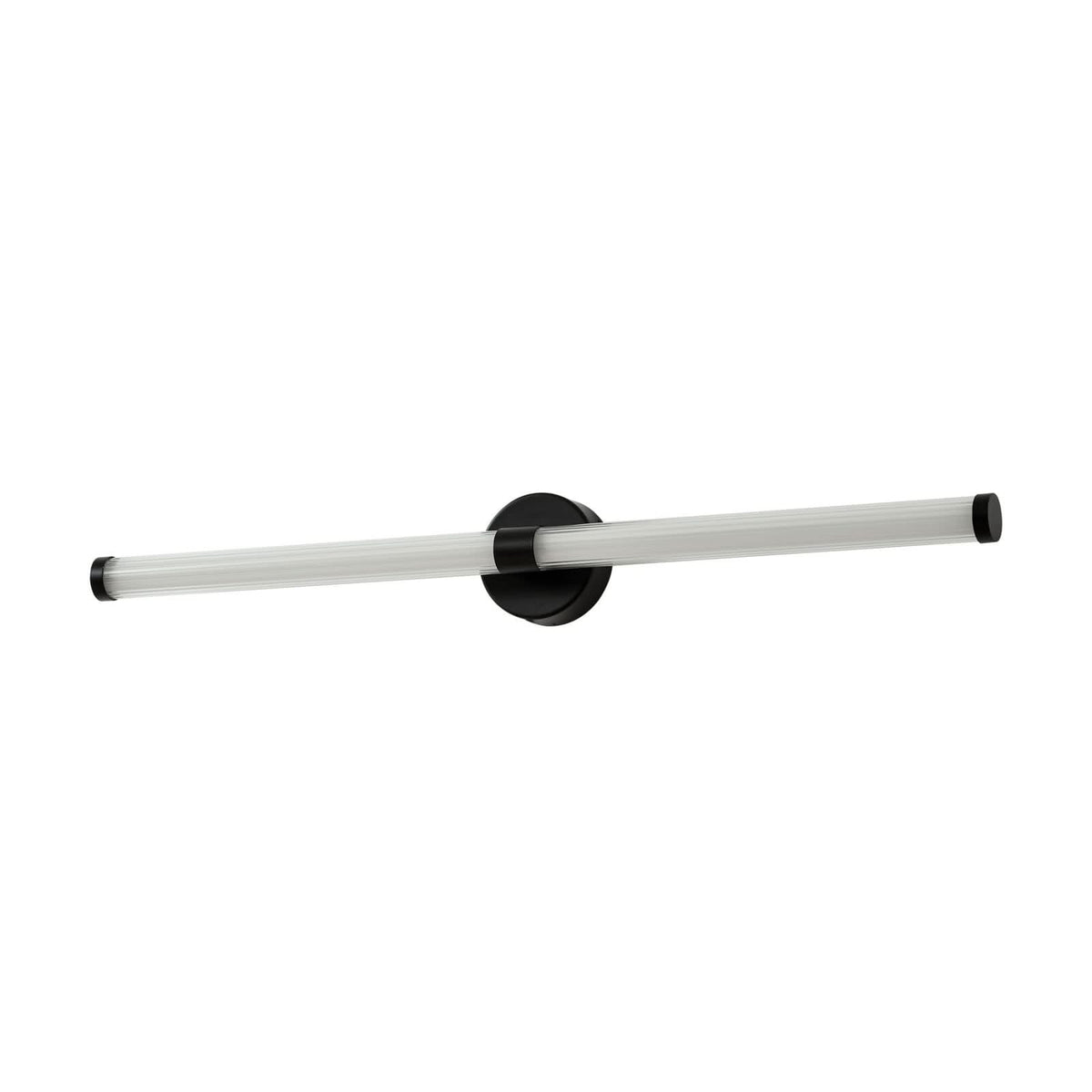 Applique murale LED Melisa en verre, noir, hauteur 9,4 cm, IP44