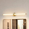 Applique murale LED Melisa en verre, doré, hauteur 9,4 cm, IP44