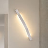 Applique murale LED Alvon en métal, argenté, hauteur 50 cm