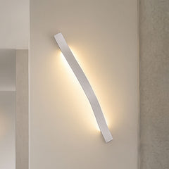 Applique murale LED Alvon en métal, argenté, hauteur 50 cm