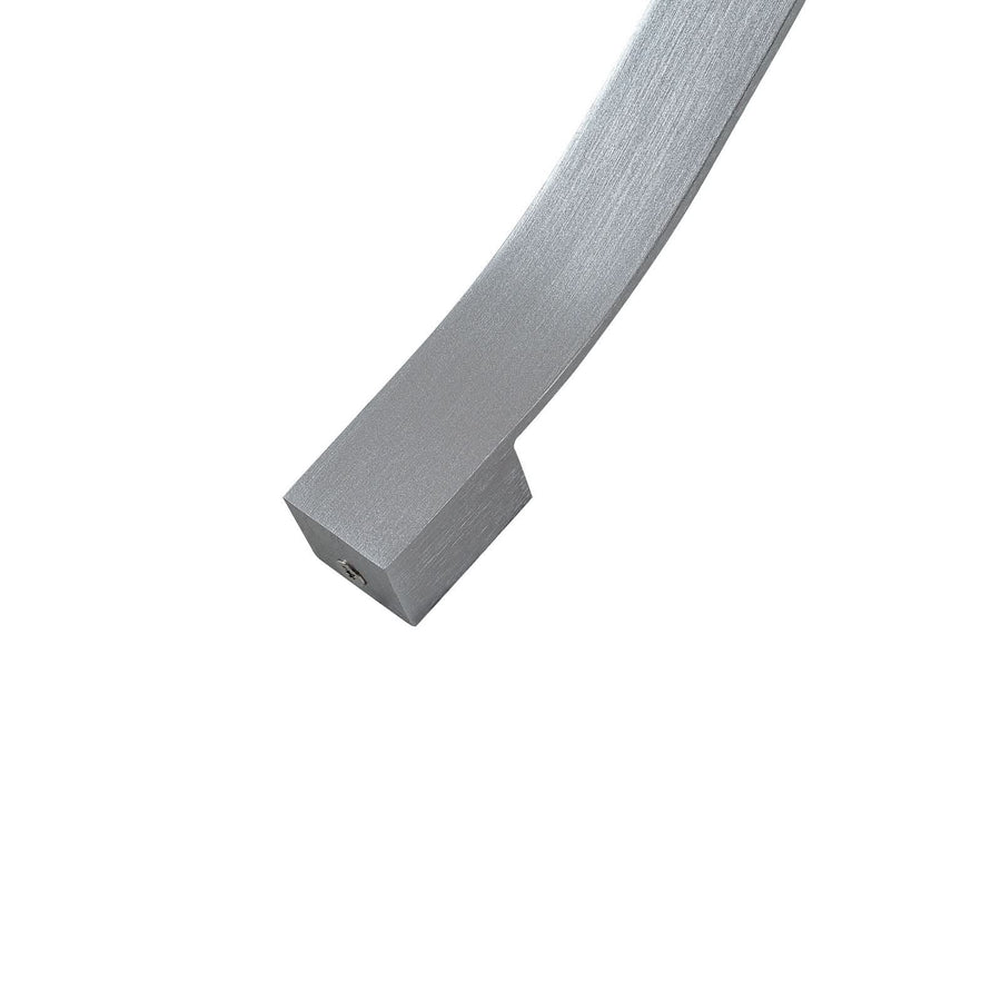 Applique murale LED Alvon en métal, argenté, hauteur 50 cm