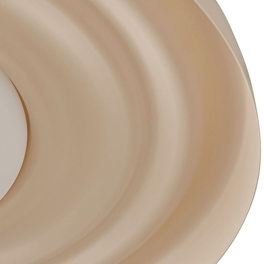 Applique murale LED Waves en métal, beige, Ø 43 cm