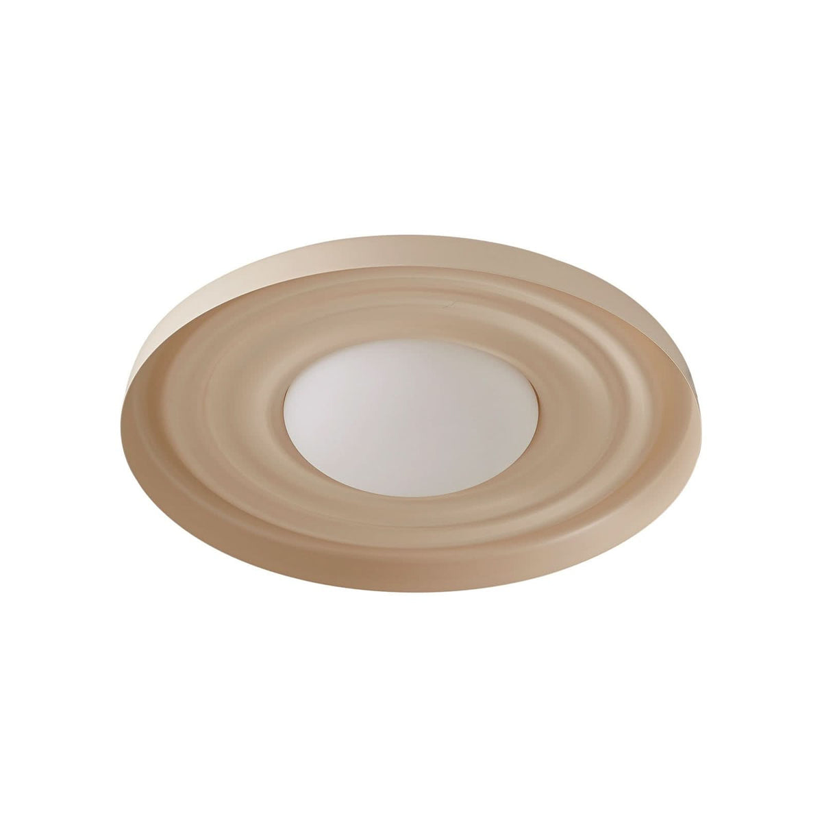Applique murale LED Waves en métal, beige, Ø 43 cm