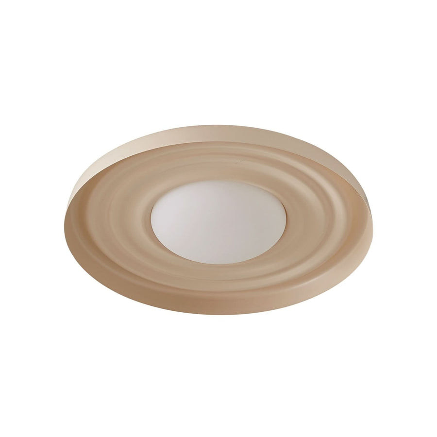 Applique murale LED Waves en métal, beige, Ø 43 cm