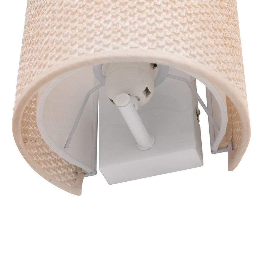 Applique murale Soula en tissu, beige, hauteur 20 cm