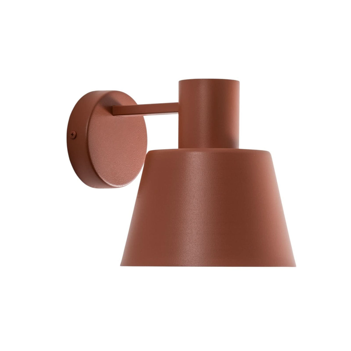 Applique murale Dunka en acier, rouge, hauteur 17 cm