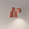 Applique murale Dunka en acier, rouge, hauteur 17 cm