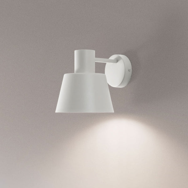 Applique murale Dunka en acier, taupe, hauteur 17 cm