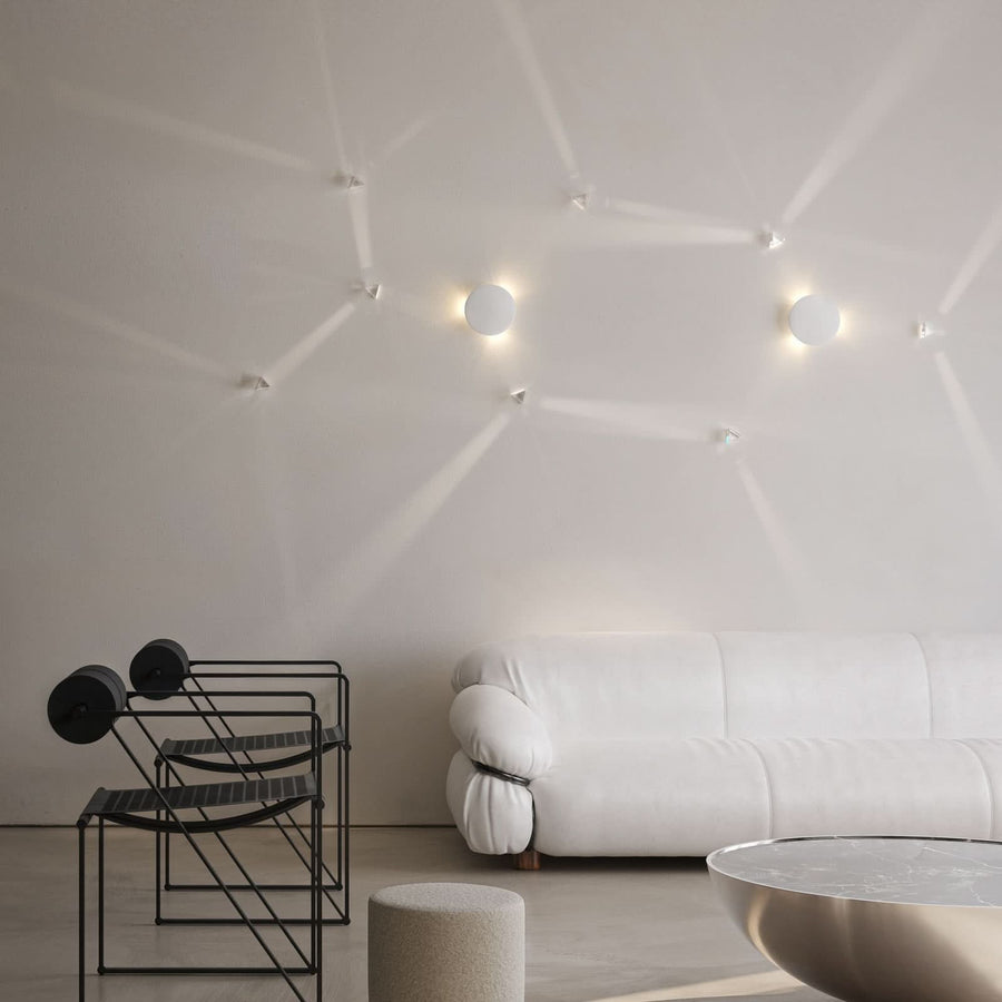 Applique murale LED Rainbow, blanc, Ø 17 cm