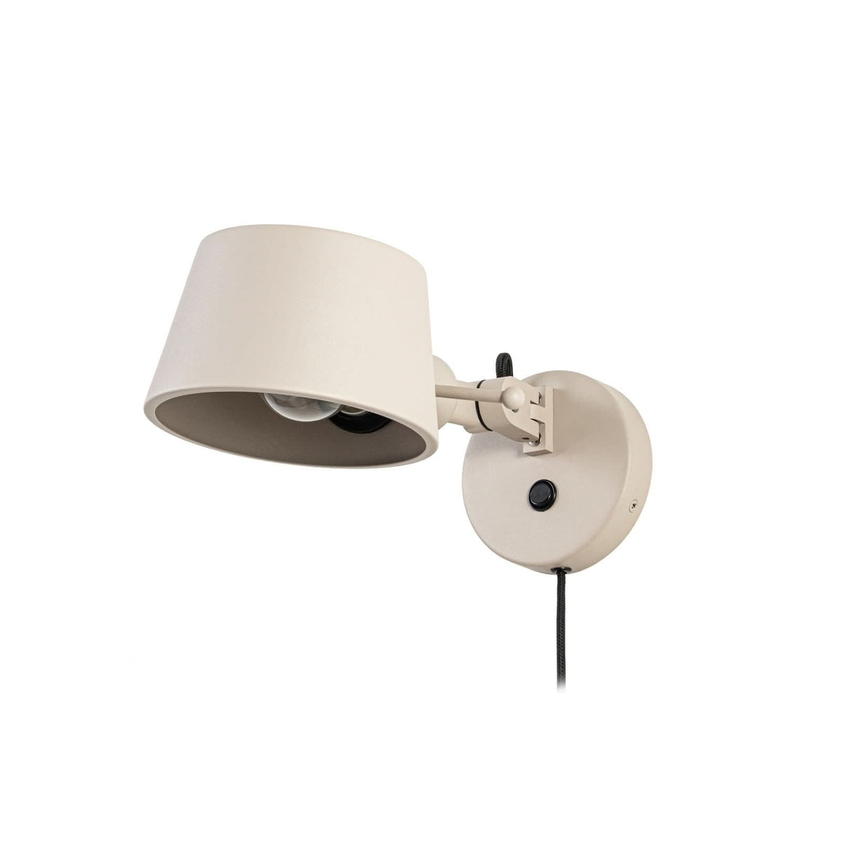 Applique murale Silka en métal, beige, hauteur 14 cm, 15 W, largeur 16 cm