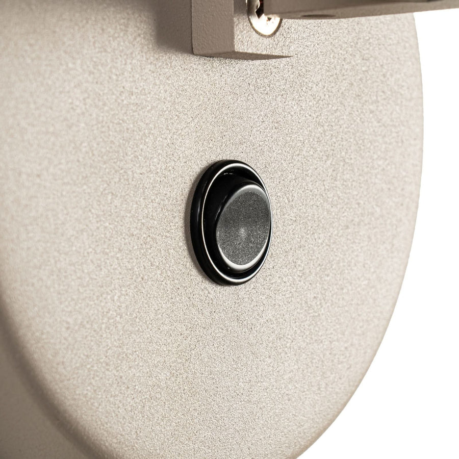 Applique murale Silka en métal, beige, hauteur 14 cm, 15 W, largeur 16 cm