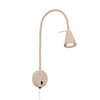 Applique murale Tusa en métal, beige, hauteur 45 cm