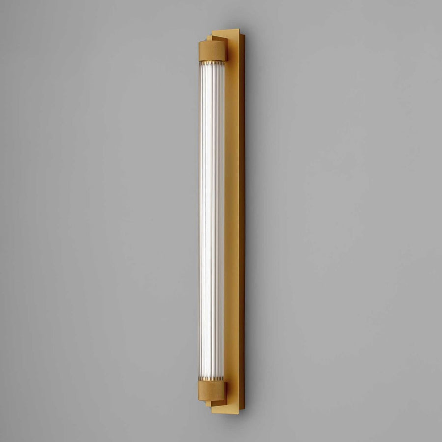 Applique murale LED Charmer en verre, marron, IP44