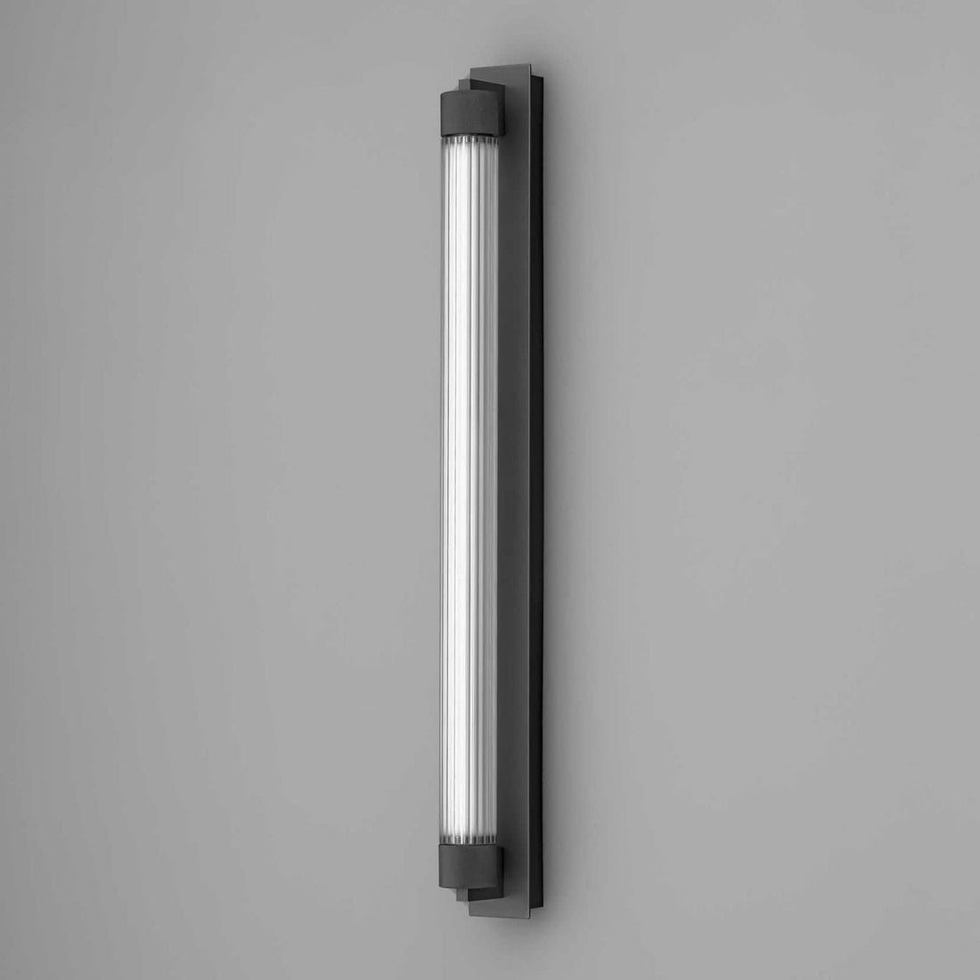 Applique murale LED Charmer en verre, noir, IP44