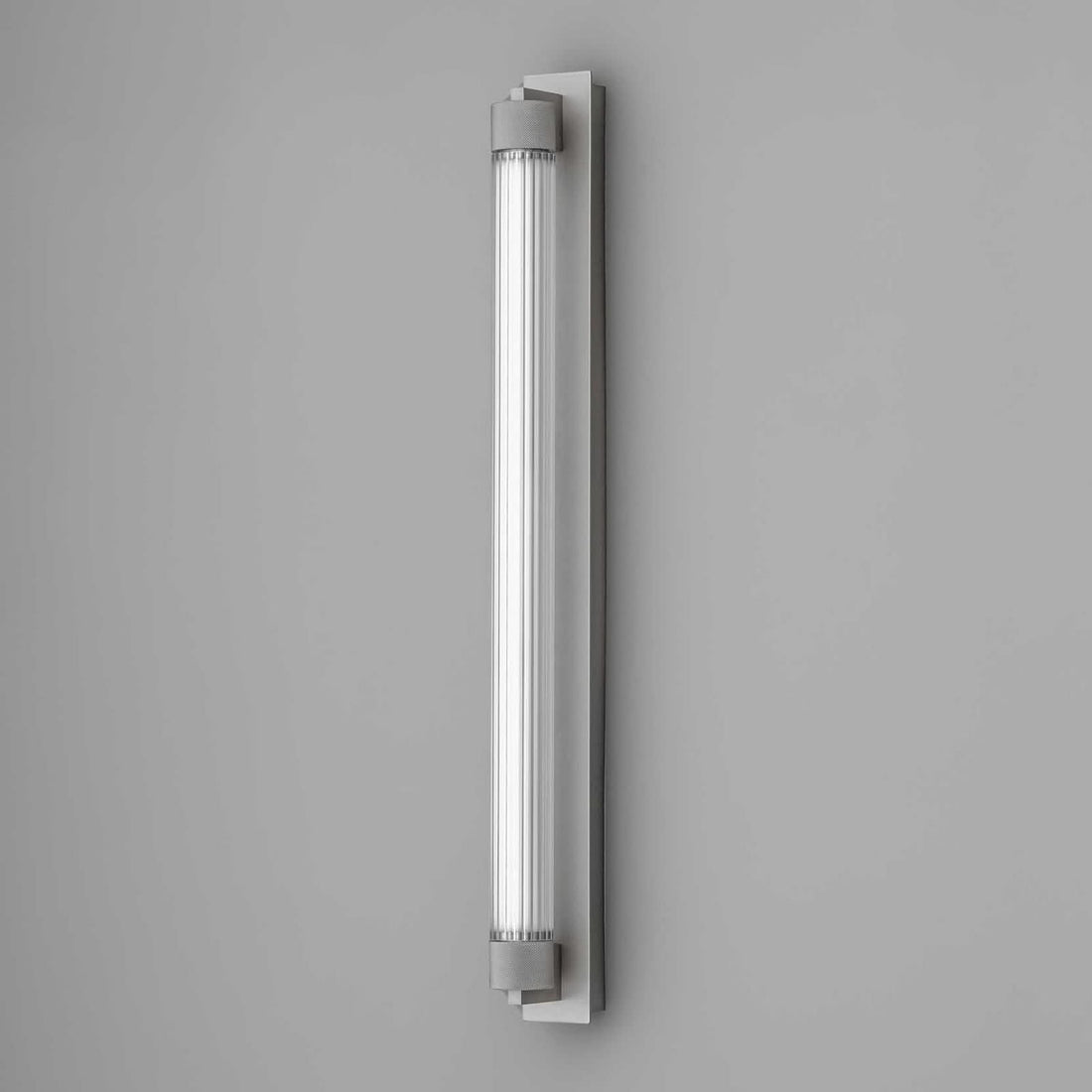 Applique murale LED Charmer en verre, titane, IP44