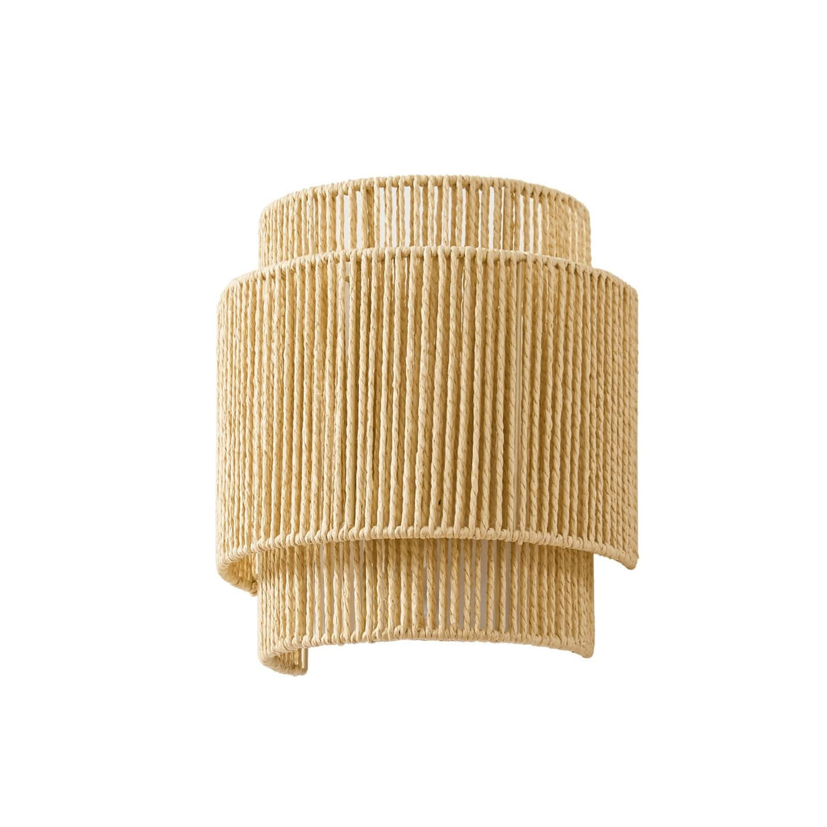 Applique murale Anuva en papier, beige, hauteur 25 cm