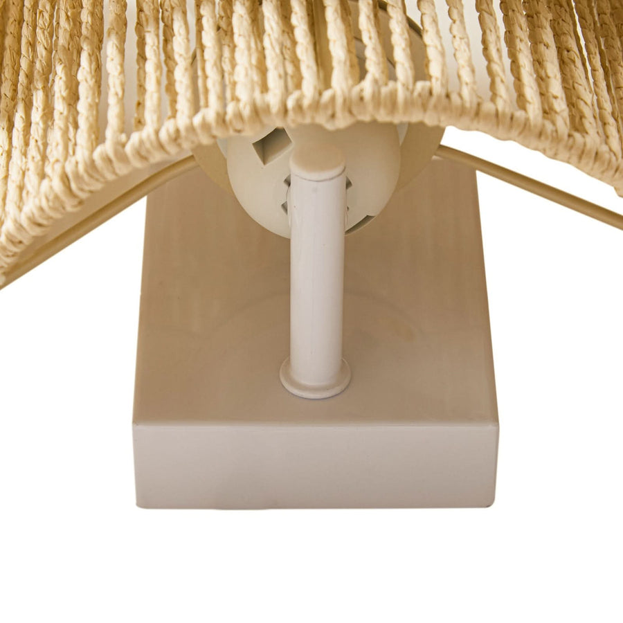 Applique murale Anuva en papier, beige, hauteur 25 cm