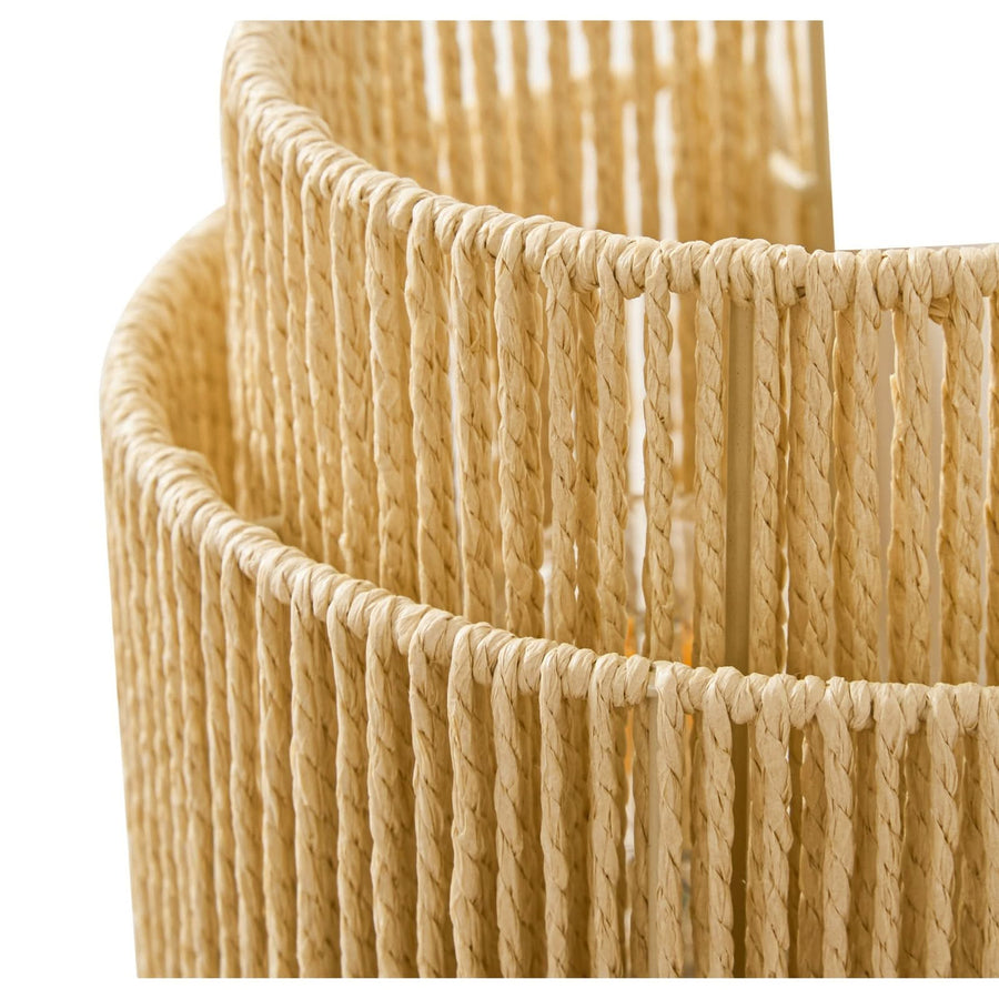 Applique murale Anuva en papier, beige, hauteur 25 cm