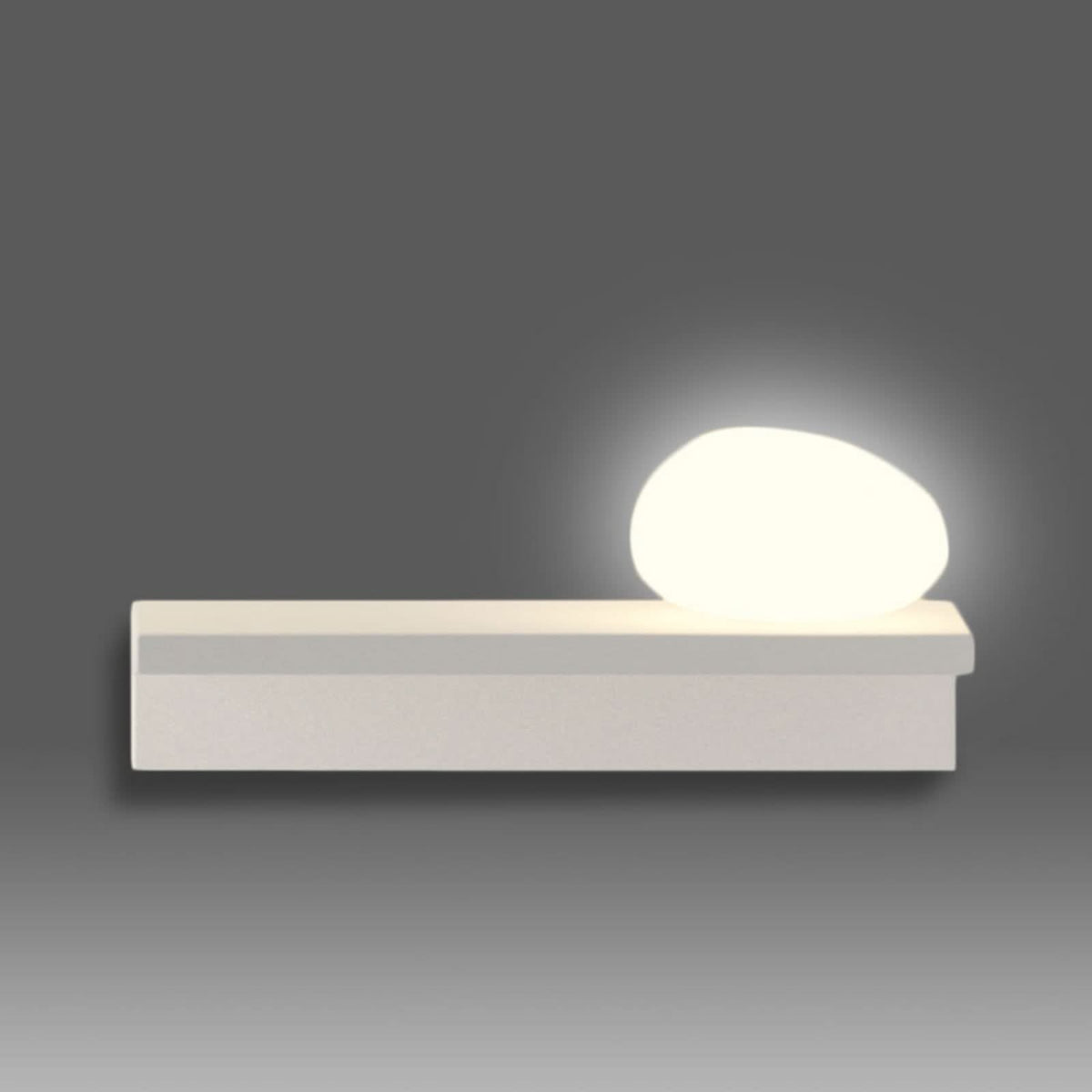 Applique murale LED Suite, blanc mat, hauteur 14 cm