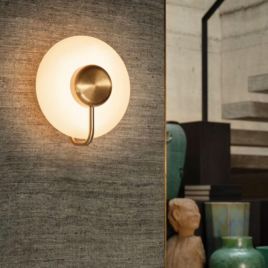 Applique murale LED Tratto en verre, Ø 27 cm