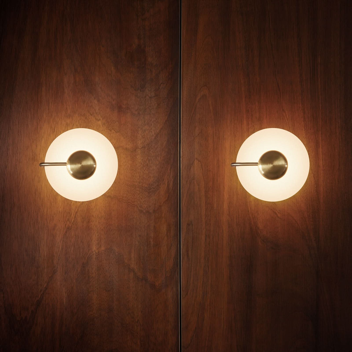 Applique murale LED Tratto en verre, Ø 27 cm